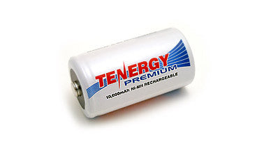Tenergy Premium NiMH D 10000mAh Rechargeable Battery - 4 pack