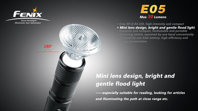Fenix E05 compact flashlight