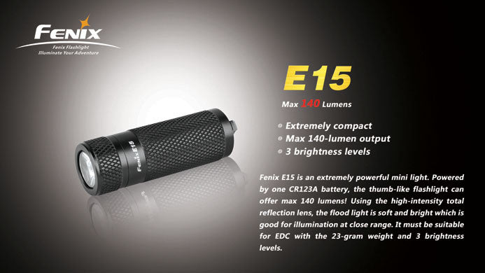e15 fenix flashlight vs Fenix E15 mini flashlight