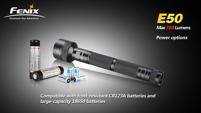 Fenix E50, 780 lumen, XM-L (T6) natural white LED flashlight