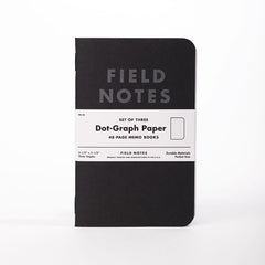 Field Notes - Pitch Black, Dot Grid Paper, FN-21 (3-pack)