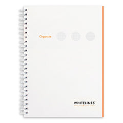Whitelines - Organize, White, A5, Squared-Squared-Lined - WL198