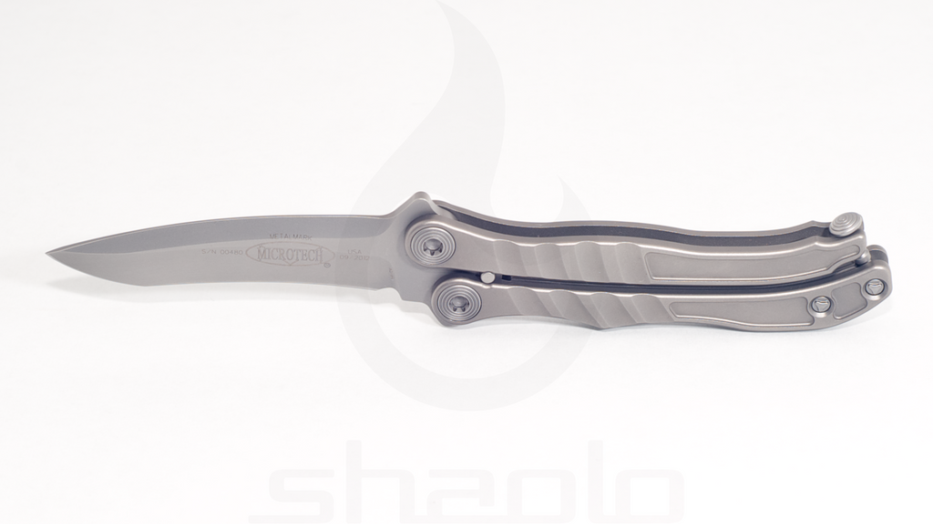 Metalmark Microtech Microtech Metalmark Balisong Butterfly Knife - Titanium, Bead blast ...